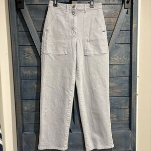 Wilfred Free Utility Gray High-Waisted Pants Size 4